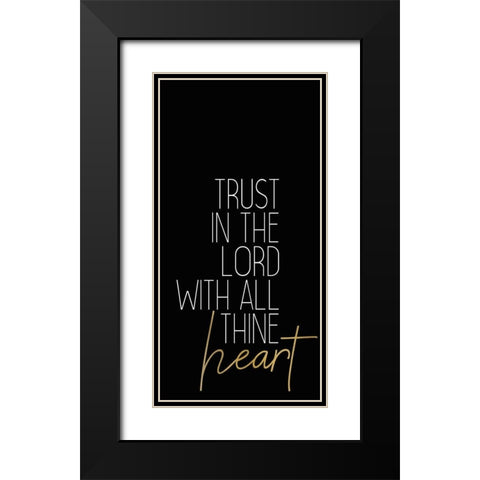 Be Still 3 Black Modern Wood Framed Art Print with Double Matting by Kimberly, Allen