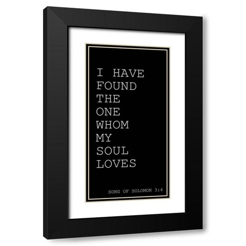 I have Found Black Modern Wood Framed Art Print with Double Matting by Kimberly, Allen