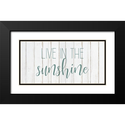 Live in the Sun 2 Black Modern Wood Framed Art Print with Double Matting by Kimberly, Allen