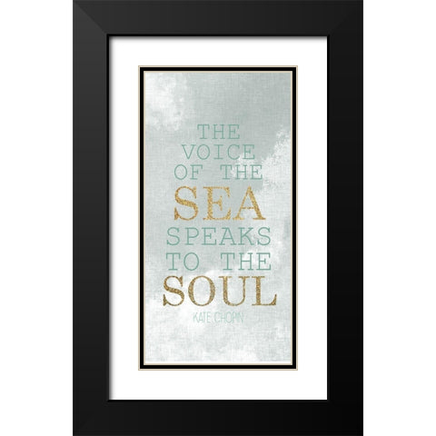 The Voice of the Sea 3 Gold Black Modern Wood Framed Art Print with Double Matting by Allen, Kimberly