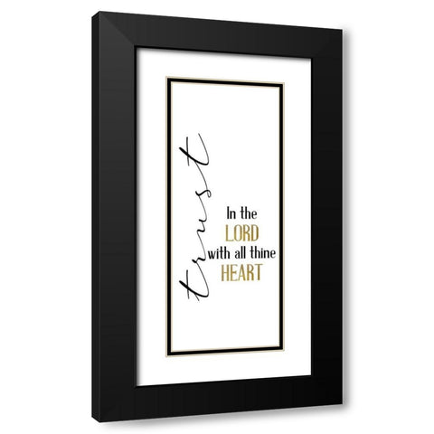 All Trusting Black Modern Wood Framed Art Print with Double Matting by Allen, Kimberly