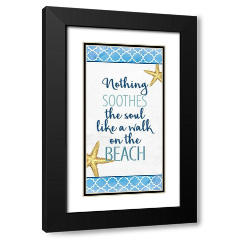 Bayside 9 Black Modern Wood Framed Art Print with Double Matting by Allen, Kimberly