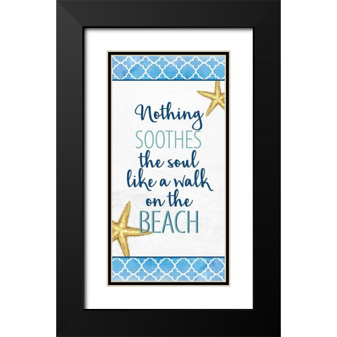Bayside 9 Black Modern Wood Framed Art Print with Double Matting by Allen, Kimberly