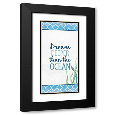 Bayside 10 Black Modern Wood Framed Art Print with Double Matting by Allen, Kimberly