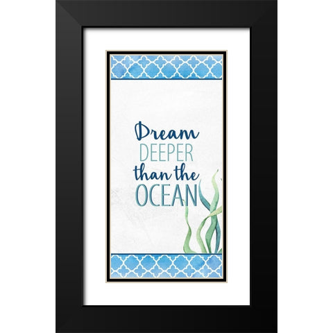 Bayside 10 Black Modern Wood Framed Art Print with Double Matting by Allen, Kimberly