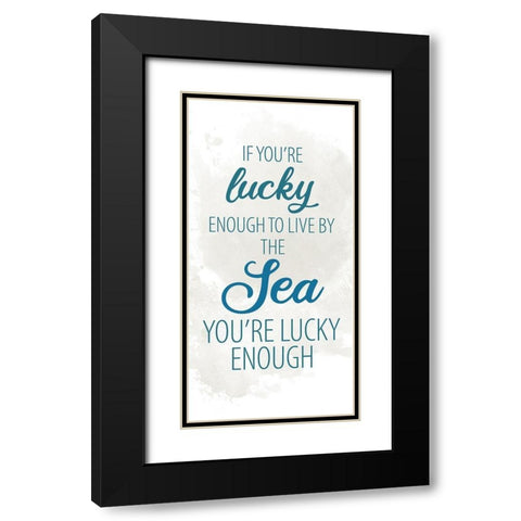 By the Sea 6 Black Modern Wood Framed Art Print with Double Matting by Allen, Kimberly