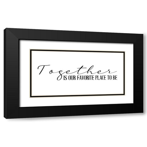 Together Is Black Modern Wood Framed Art Print with Double Matting by Allen, Kimberly