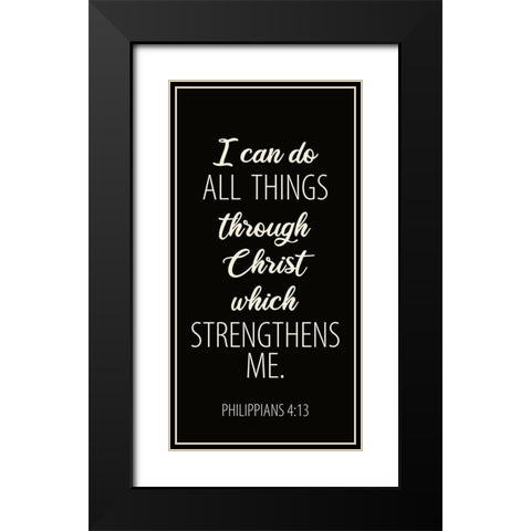 All Things 2 Black Modern Wood Framed Art Print with Double Matting by Allen, Kimberly