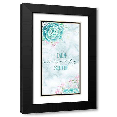 Relax Recharge 6 V2 Black Modern Wood Framed Art Print with Double Matting by Allen, Kimberly