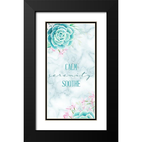 Relax Recharge 6 V2 Black Modern Wood Framed Art Print with Double Matting by Allen, Kimberly