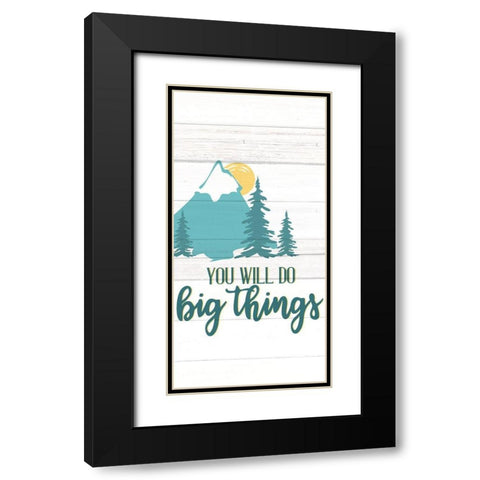 Little Man 6 Black Modern Wood Framed Art Print with Double Matting by Allen, Kimberly