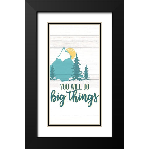 Little Man 6 Black Modern Wood Framed Art Print with Double Matting by Allen, Kimberly