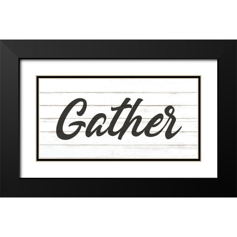 Gather Black Modern Wood Framed Art Print with Double Matting by Allen, Kimberly