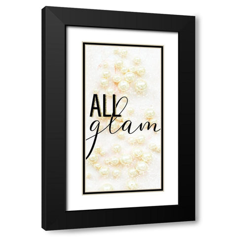 All Glam 1 Black Modern Wood Framed Art Print with Double Matting by Allen, Kimberly