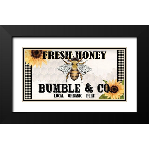 Fresh Honey Black Modern Wood Framed Art Print with Double Matting by Allen, Kimberly