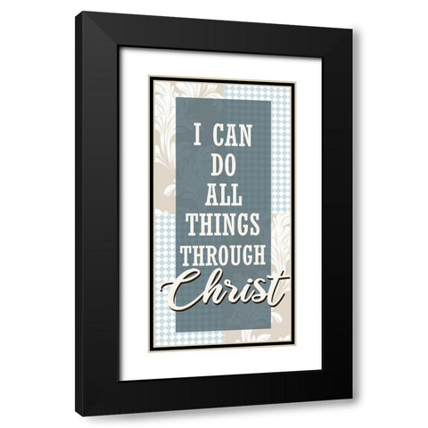 All Things 1 Black Modern Wood Framed Art Print with Double Matting by Allen, Kimberly