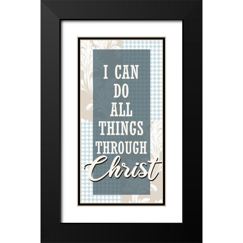 All Things 1 Black Modern Wood Framed Art Print with Double Matting by Allen, Kimberly