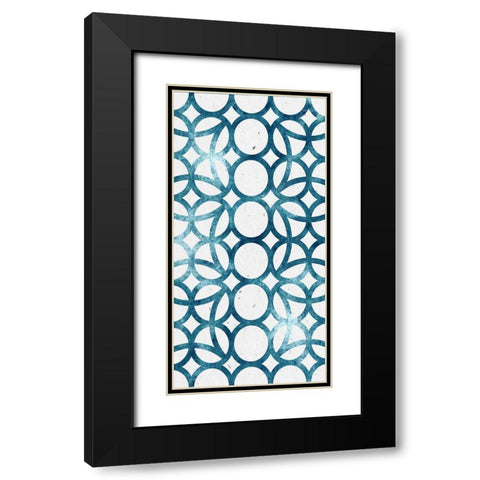 Panel Blues 2 Black Modern Wood Framed Art Print with Double Matting by Allen, Kimberly