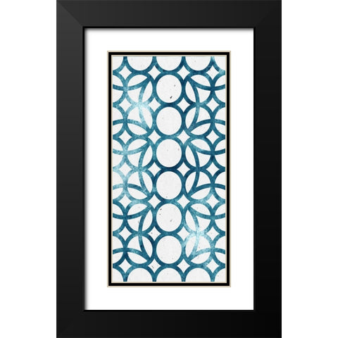 Panel Blues 2 Black Modern Wood Framed Art Print with Double Matting by Allen, Kimberly