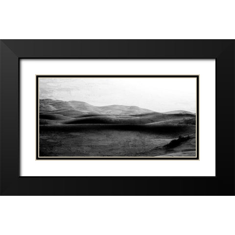 Across the Hills Black Modern Wood Framed Art Print with Double Matting by Allen, Kimberly