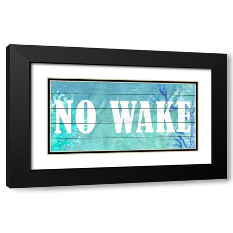 No Wake Black Modern Wood Framed Art Print with Double Matting by Allen, Kimberly