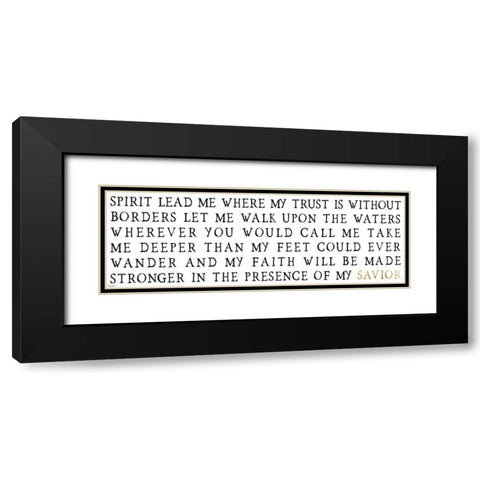 Savior Black Modern Wood Framed Art Print with Double Matting by Louise, Gigi