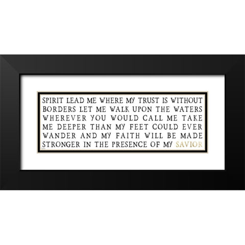 Savior Black Modern Wood Framed Art Print with Double Matting by Louise, Gigi