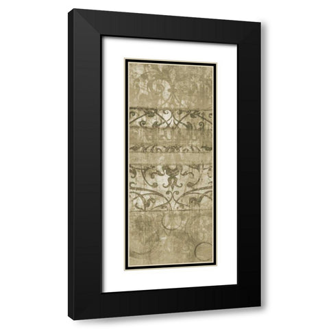 One Tone I Black Modern Wood Framed Art Print with Double Matting by Emery, Kristin