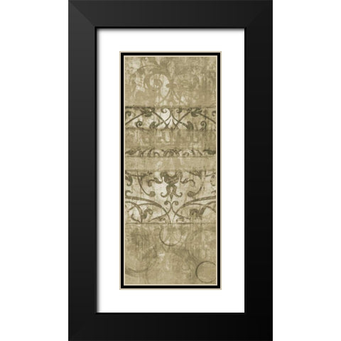 One Tone I Black Modern Wood Framed Art Print with Double Matting by Emery, Kristin