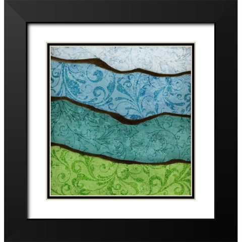 River I Black Modern Wood Framed Art Print with Double Matting by Emery, Kristin