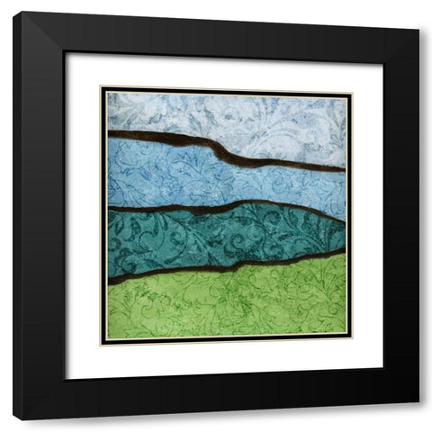 River II Black Modern Wood Framed Art Print with Double Matting by Emery, Kristin