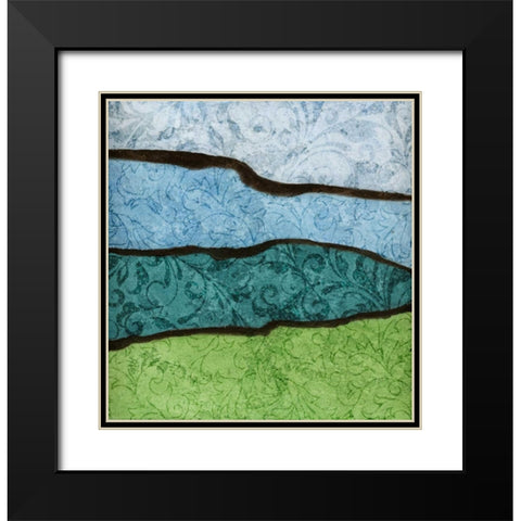 River II Black Modern Wood Framed Art Print with Double Matting by Emery, Kristin