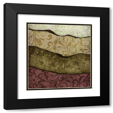 River Earth Warm I Black Modern Wood Framed Art Print with Double Matting by Emery, Kristin