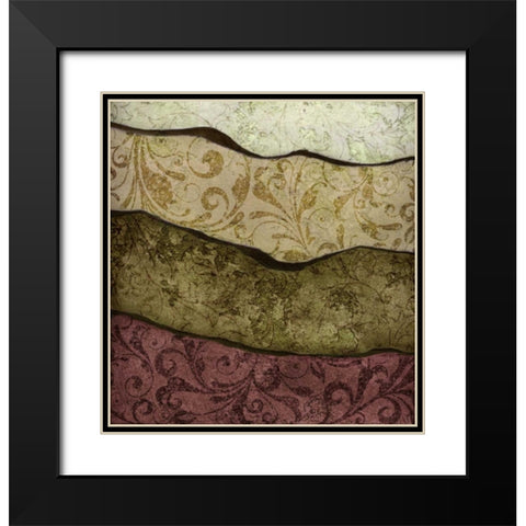 River Earth Warm I Black Modern Wood Framed Art Print with Double Matting by Emery, Kristin