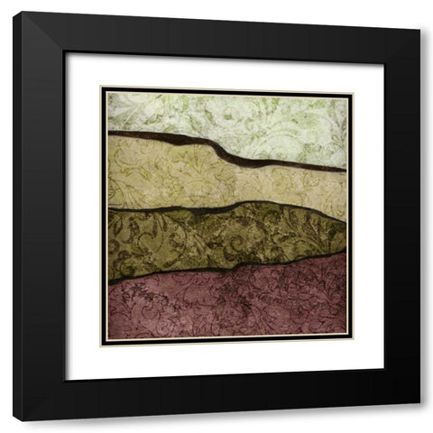 River Earth Warm II Black Modern Wood Framed Art Print with Double Matting by Emery, Kristin