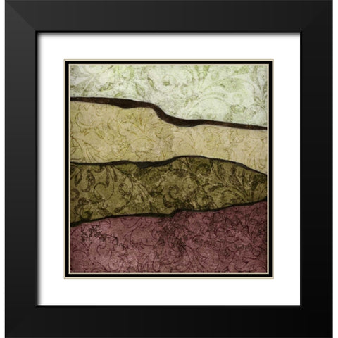 River Earth Warm II Black Modern Wood Framed Art Print with Double Matting by Emery, Kristin