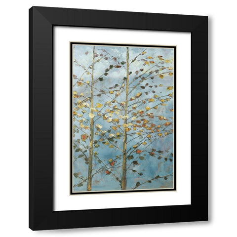 Whispering Aspen 1 Black Modern Wood Framed Art Print with Double Matting by Kruk