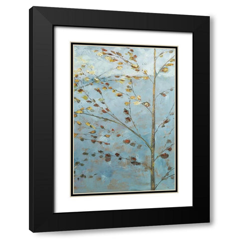 Whispering Aspen 2 Black Modern Wood Framed Art Print with Double Matting by Kruk