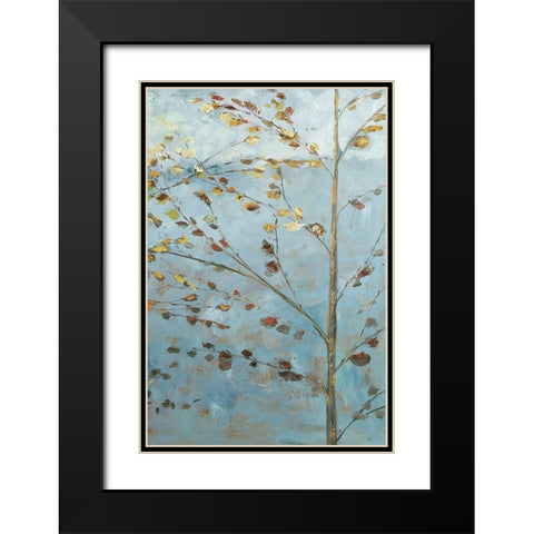 Whispering Aspen 2 Black Modern Wood Framed Art Print with Double Matting by Kruk