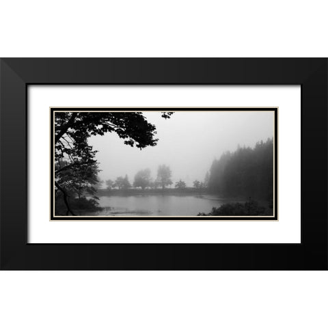 Across The Lake 1 Black Modern Wood Framed Art Print with Double Matting by Colberg, Lisa