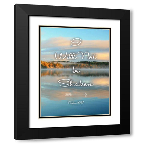 Not Be Shaken Black Modern Wood Framed Art Print with Double Matting by Colberg, Lisa