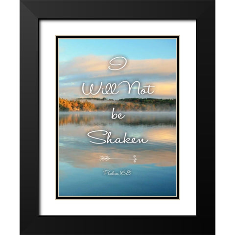 Not Be Shaken Black Modern Wood Framed Art Print with Double Matting by Colberg, Lisa
