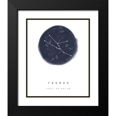 Taurus Black Modern Wood Framed Art Print with Double Matting by Straatsma, Leah