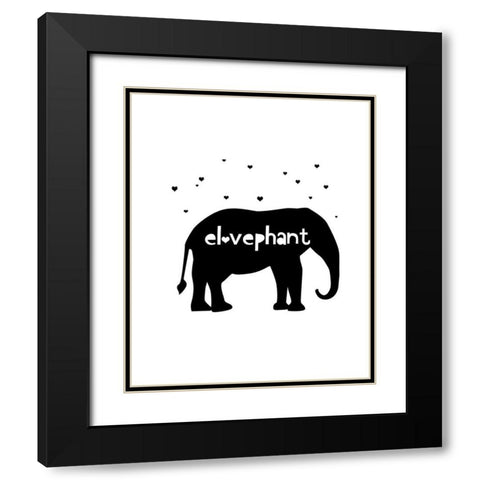 Elovephant Black Modern Wood Framed Art Print with Double Matting by Straatsma, Leah
