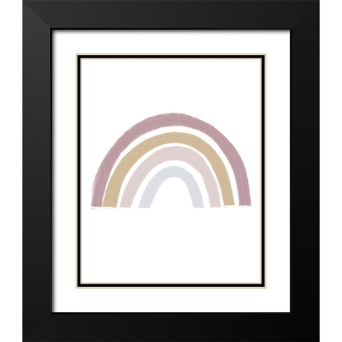 Rainbow Black Modern Wood Framed Art Print with Double Matting by Straatsma, Leah