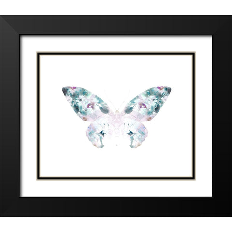 Butterfly 4 Black Modern Wood Framed Art Print with Double Matting by Straatsma, Leah