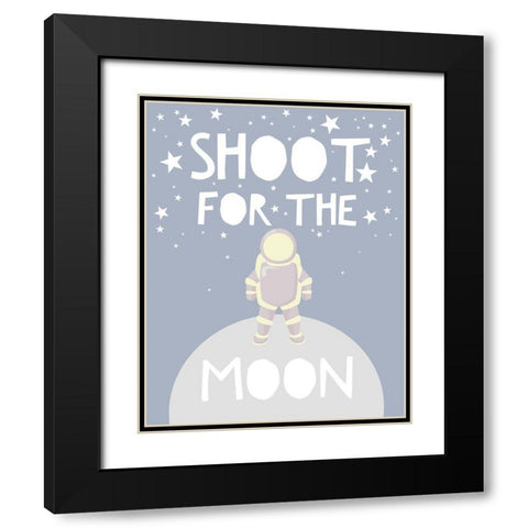Shoot For The Stars Black Modern Wood Framed Art Print with Double Matting by Straatsma, Leah