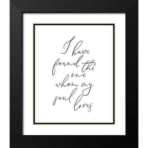 I Have Found Black Modern Wood Framed Art Print with Double Matting by Straatsma, Leah