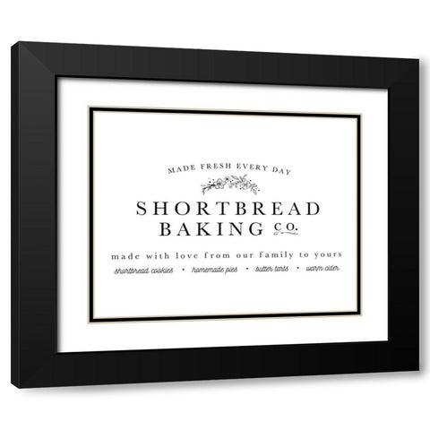Shortbread Co Black Modern Wood Framed Art Print with Double Matting by Straatsma, Leah