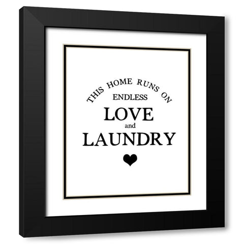 This Home Runs Black Modern Wood Framed Art Print with Double Matting by Straatsma, Leah